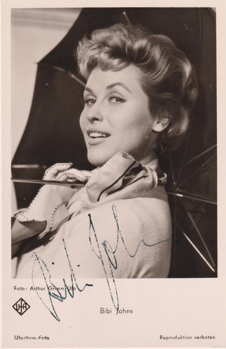 Bibi johns original autogramm - bibi,