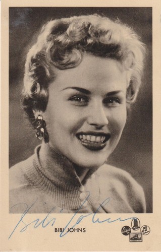 Bibi johns original autogramm - bibi,