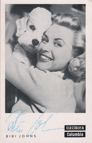 Bibi johns original autogramm - bibi,