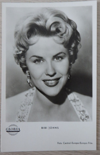 Foto autogrammkarte bibi - bibi, johns