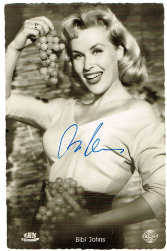 Bibi johns autogrammkarte - bibi, johns;