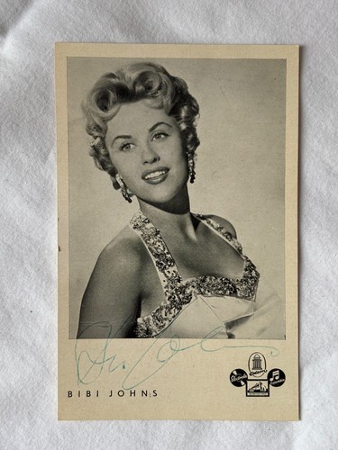 Signierte autogrammkarte bibi - signierte,