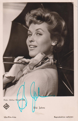Bibi johns original autogramm - bibi,